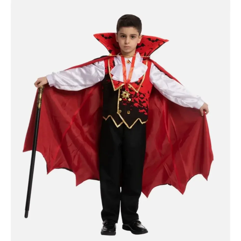 Spooktacular Creations Deluxe Vampire Halloween Costume Boy's Size S 5-7 Years